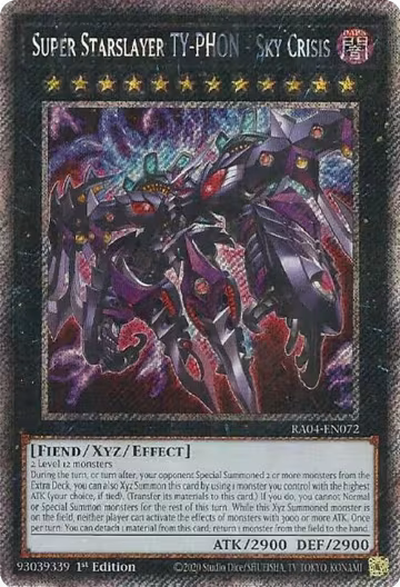 Super Starslayer TY-PHON - Sky Crisis (Platinum Secret Rare) (RA04-EN072), Quarter Century Stampede — Yu-Gi-Oh! card price
