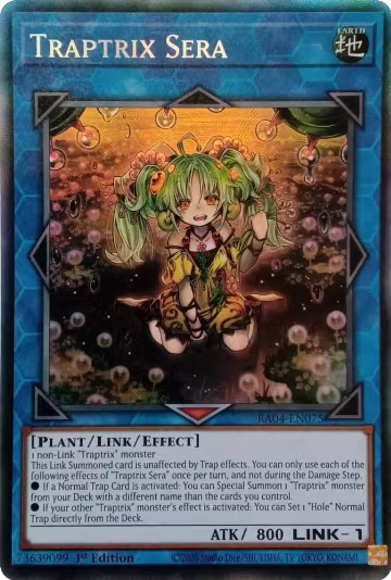 Traptrix Sera (PCR) (RA04-EN075), Quarter Century Stampede — Yu-Gi-Oh! card price
