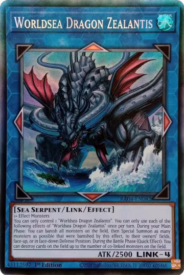 Worldsea Dragon Zealantis (PCR) (RA04-EN082), Quarter Century Stampede — Yu-Gi-Oh! card price