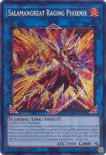 Salamangreat Raging Phoenix (Secret Rare) (RA04-EN083), Quarter Century Stampede — Yu-Gi-Oh! card price