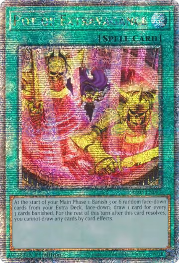 Pot of Extravagance (New Art) (Quarter Century Secret Rare) (RA04-EN093), Quarter Century Stampede — Yu-Gi-Oh! card price
