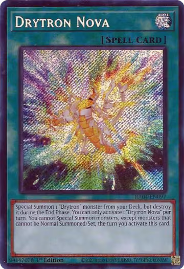 Drytron Nova (Secret Rare) (RA04-EN097), Quarter Century Stampede — Yu-Gi-Oh! card price