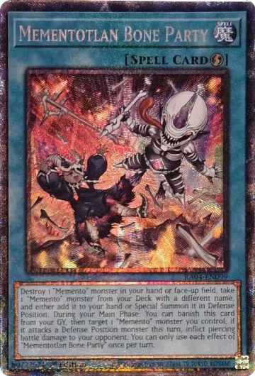 Mementotlan Bone Party (PCR) (RA04-EN099), Quarter Century Stampede — Yu-Gi-Oh! card price