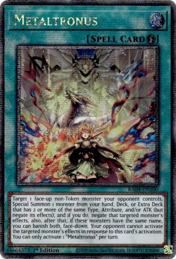 Metaltronus (Quarter Century Secret Rare) (RA04-EN100), Quarter Century Stampede — Yu-Gi-Oh! card price