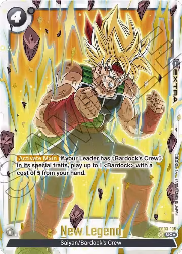 New Legend (Alternate Art) (FB03-135), Raging Roar Alternate Art Reprints — DB Fusion card price