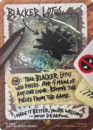 Blacker Lotus (Rainbow Foil) (869), Secret Lair Drop Series — Magic card price