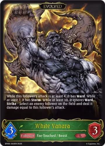 White Vanara (Evolved) (BP09-003EN), Duet of Dawn and Dusk — Shadowverse card price