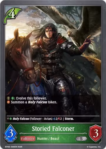 Storied Falconer (BP09-008EN), Duet of Dawn and Dusk — Shadowverse card price