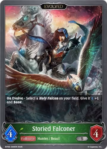 Storied Falconer (Evolved) (BP09-009EN), Duet of Dawn and Dusk — Shadowverse card price