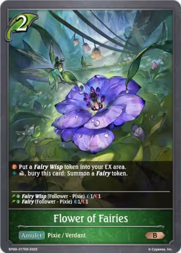 Flower of Fairies (BP09-017EN), Duet of Dawn and Dusk — Shadowverse card price