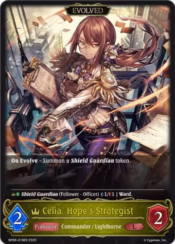 Celia, Hope's Strategist // Celia, Despair's Messenger (BP09-019EN), Duet of Dawn and Dusk — Shadowverse card price