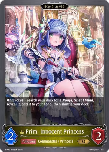 Prim, Innocent Princess (Evolved) (BP09-022EN), Duet of Dawn and Dusk — Shadowverse card price