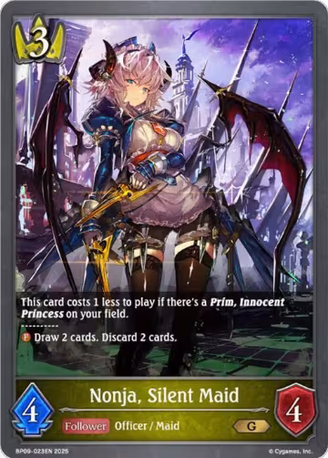 Nonja, Silent Maid (BP09-023EN), Duet of Dawn and Dusk — Shadowverse card price