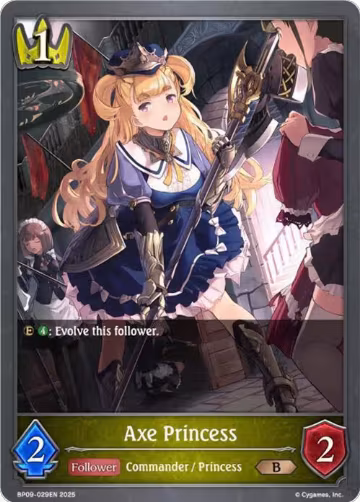 Axe Princess (BP09-029EN), Duet of Dawn and Dusk — Shadowverse card price