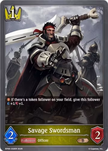 Savage Swordsman (BP09-032EN), Duet of Dawn and Dusk — Shadowverse card price
