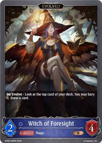 Witch of Foresight (Evolved) (BP09-056EN), Duet of Dawn and Dusk — Shadowverse card price