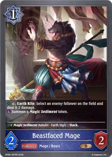Beastfaced Mage (BP09-057EN), Duet of Dawn and Dusk — Shadowverse card price