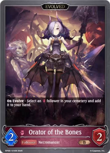 Orator of the Bones (Evolved) (BP09-101EN), Duet of Dawn and Dusk — Shadowverse card price