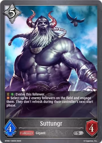 Suttungr (BP09-130EN), Duet of Dawn and Dusk — Shadowverse card price