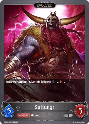 Suttungr (Evolved) (BP09-131EN), Duet of Dawn and Dusk — Shadowverse card price