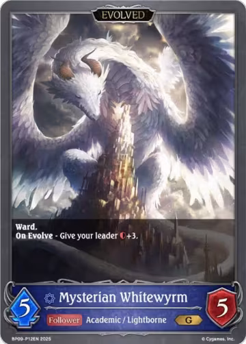 Mysterian Whitewyrm // Mysterian Blackwyrm - P12EN (Foil) (BP09-P12EN), Duet of Dawn and Dusk — Shadowverse card price