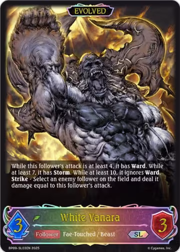 White Vanara (Evolved) (SL) (BP09-SL03EN), Duet of Dawn and Dusk — Shadowverse card price