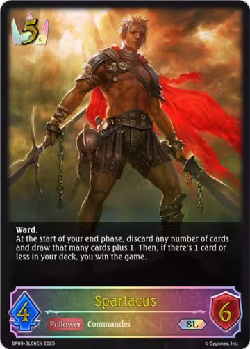 Spartacus (SL) (BP09-SL06EN), Duet of Dawn and Dusk — Shadowverse card price