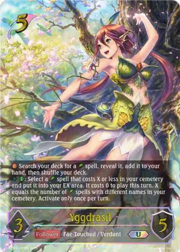 Yggdrasil (U) (BP09-U01EN), Duet of Dawn and Dusk — Shadowverse card price