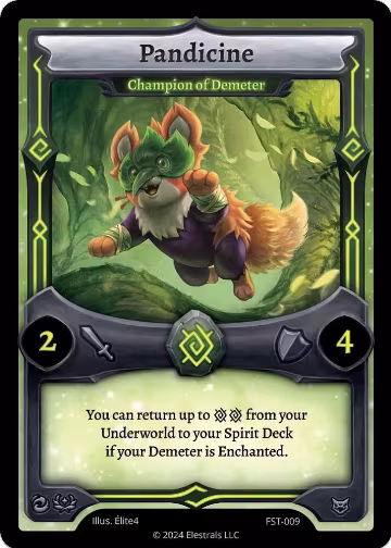 Pandicine - Champion of Demeter (FST-009), Divine Champions: Firestorm — Elestrals card price