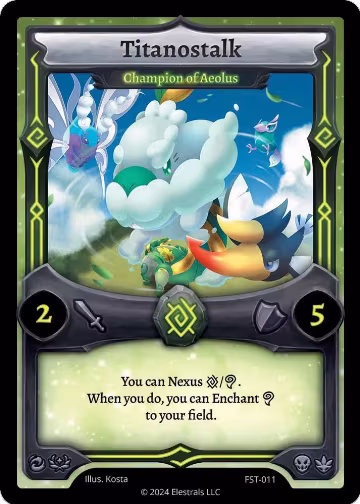 Titanostalk - Champion of Aeolus (FST-011), Divine Champions: Firestorm — Elestrals card price