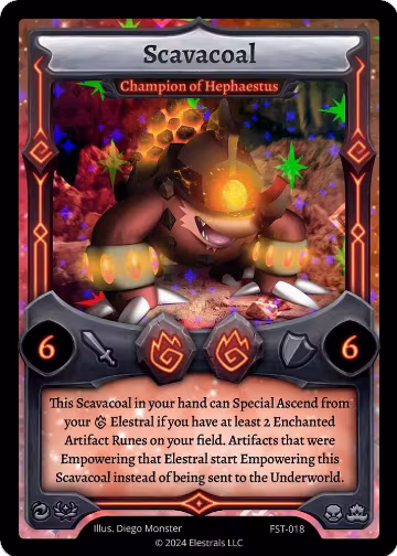 Scavacoal - Champion of Hephaestus (FST-018), Divine Champions: Firestorm — Elestrals card price