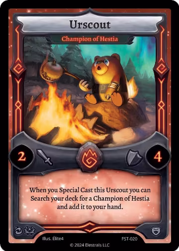 Urscout - Champion of Hestia (FST-020), Divine Champions: Firestorm — Elestrals card price