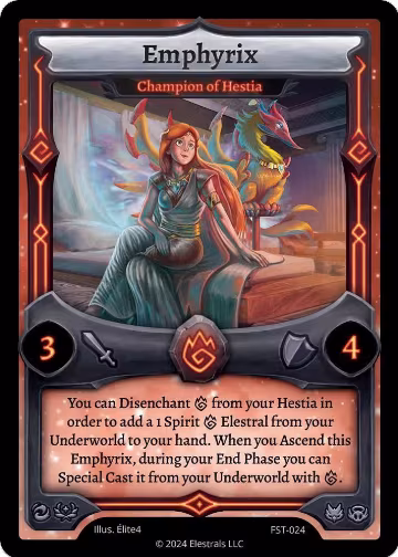 Emphyrix - Champion of Hestia (FST-024), Divine Champions: Firestorm — Elestrals card price