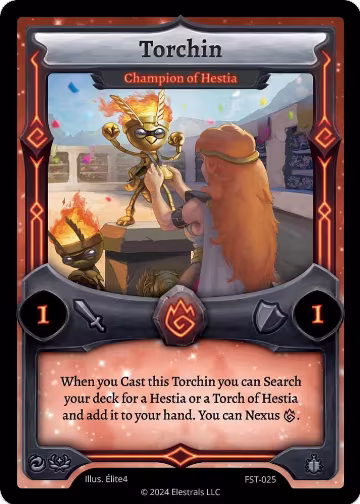 Torchin - Champion of Hestia (FST-025), Divine Champions: Firestorm — Elestrals card price