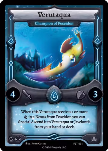 Verutaqua - Champion of Poseidon (FST-031), Divine Champions: Firestorm — Elestrals card price