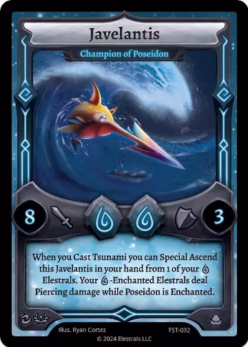 Javelantis - Champion of Poseidon (FST-032), Divine Champions: Firestorm — Elestrals card price