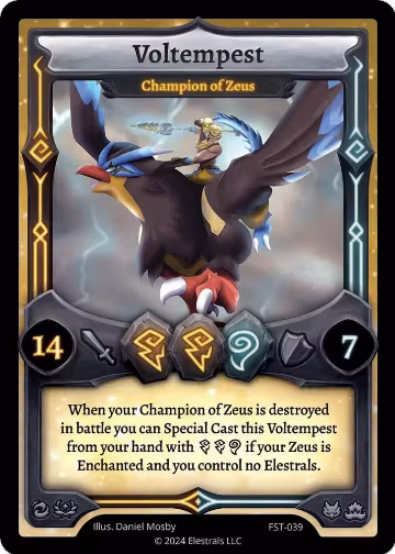 Voltempest - Champion of Zeus (FST-039), Divine Champions: Firestorm — Elestrals card price