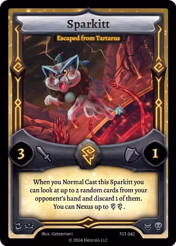 Sparkitt - Escaped from Tartarus (FST-042), Divine Champions: Firestorm — Elestrals card price