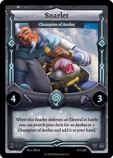 Soarlet - Champion of Aeolus (FST-045), Divine Champions: Firestorm — Elestrals card price