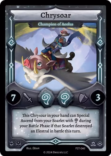 Chrysoar - Champion of Aeolus (FST-046), Divine Champions: Firestorm — Elestrals card price