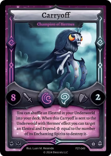 Carryoff - Champion of Hermes (FST-049), Divine Champions: Firestorm — Elestrals card price
