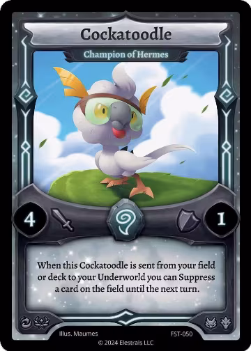 Cockatoodle - Champion of Hermes (FST-050), Divine Champions: Firestorm — Elestrals card price