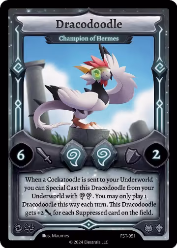 Dracodoodle - Champion of Hermes (FST-051), Divine Champions: Firestorm — Elestrals card price