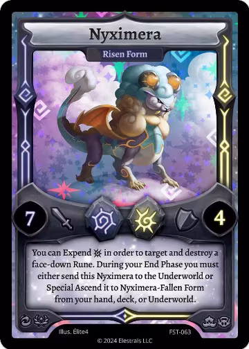 Nyximera - Risen Form (FST-063), Divine Champions: Firestorm — Elestrals card price