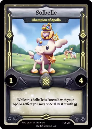 Solbelle - Champion of Apollo (FST-065), Divine Champions: Firestorm — Elestrals card price