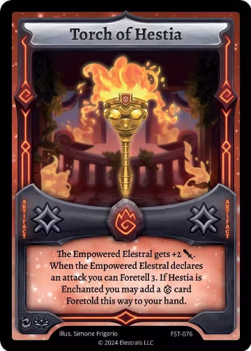 Torch of Hestia (FST-076), Divine Champions: Firestorm — Elestrals card price