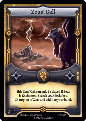 Zeus' Call (FST-085), Divine Champions: Firestorm — Elestrals card price