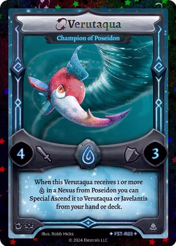 Verutaqua - Champion of Poseidon (Stellar) (FST-R03) — card price