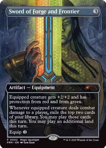 Sword of Forge and Frontier (Borderless) (2), Unique and Miscellaneous Promos — Magic card price