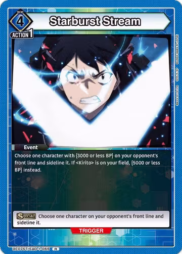 Starburst Stream (UE07ST/SAO-1-065), Sword Art Online Starter Deck — Union Arena card price